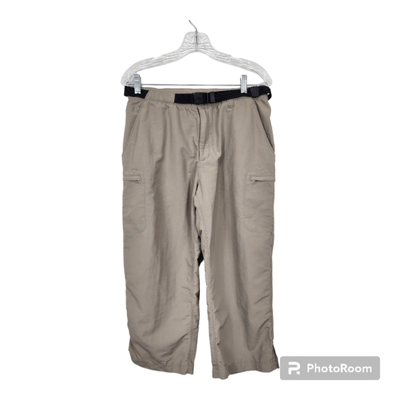 The North Face Tan Outdoor Cargo Capri Pants Size L - Picture 1 of 13
